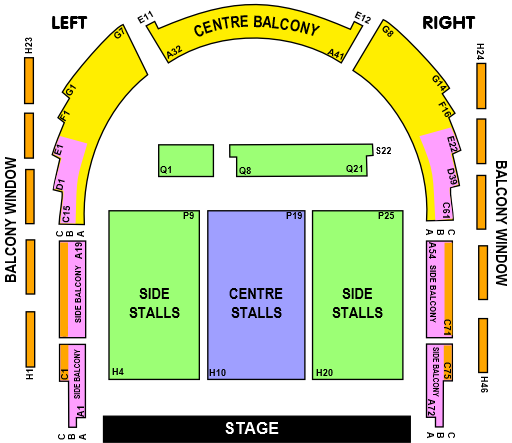 HTH seating price blocks